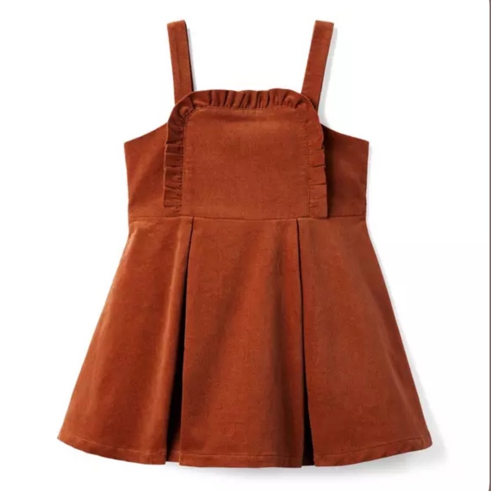 Janie and Jack Coral Corduroy Dress